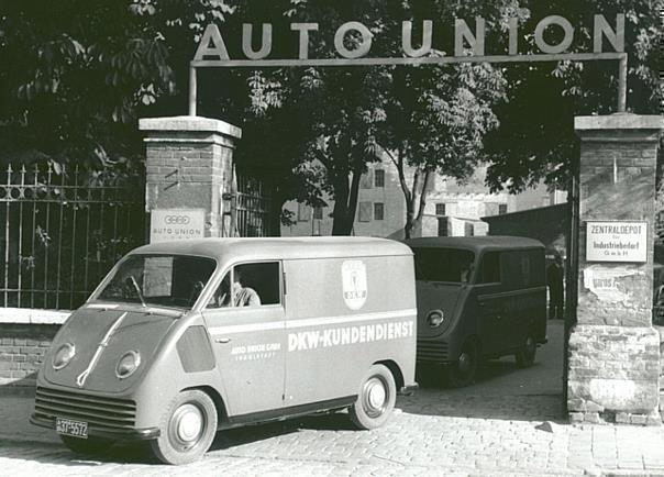 Das erste Fahrzeug, das aus der Ingolstädter Auto Union Produktion lief. Foto: Auto-Reporter/Audi